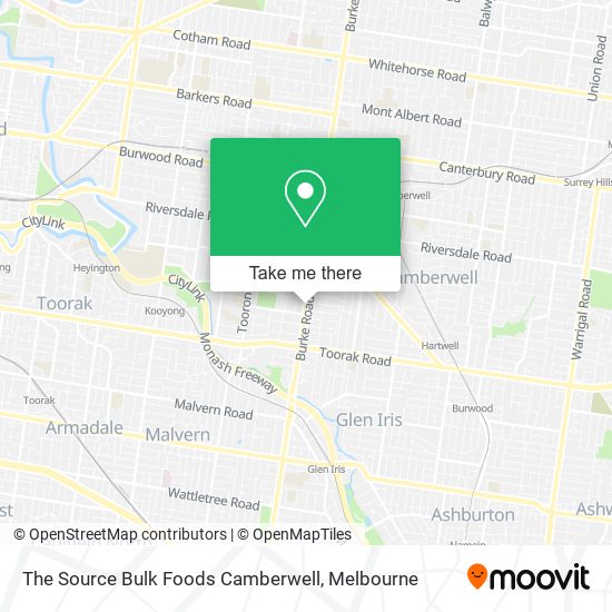 The Source Bulk Foods Camberwell map