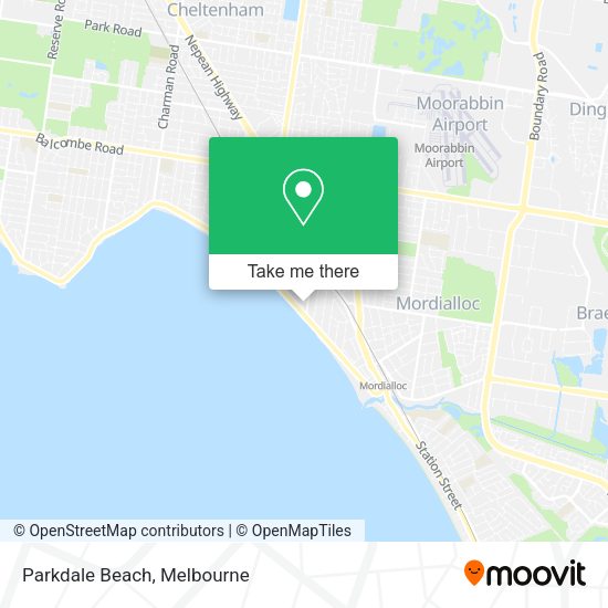 Parkdale Beach map