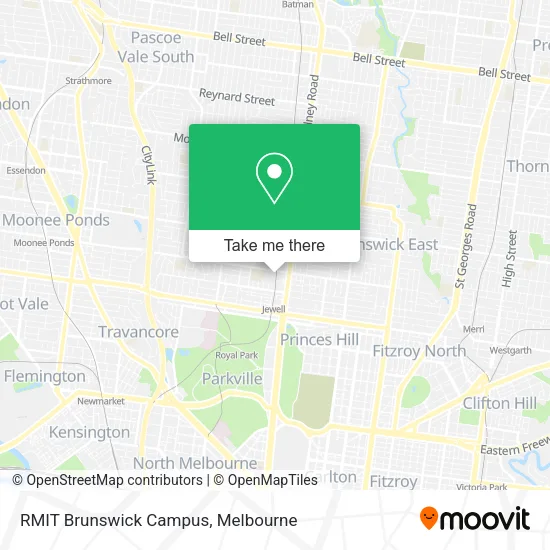 RMIT Brunswick Campus map