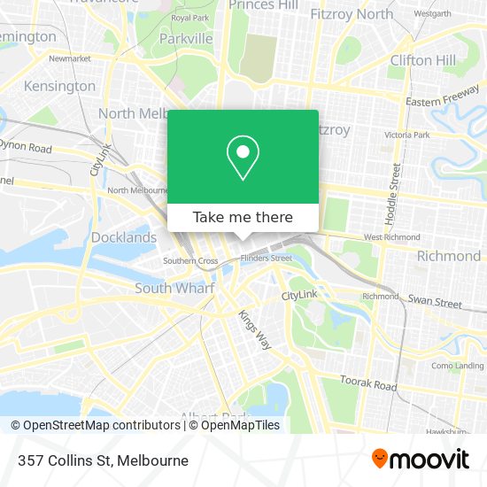 Mapa 357 Collins St