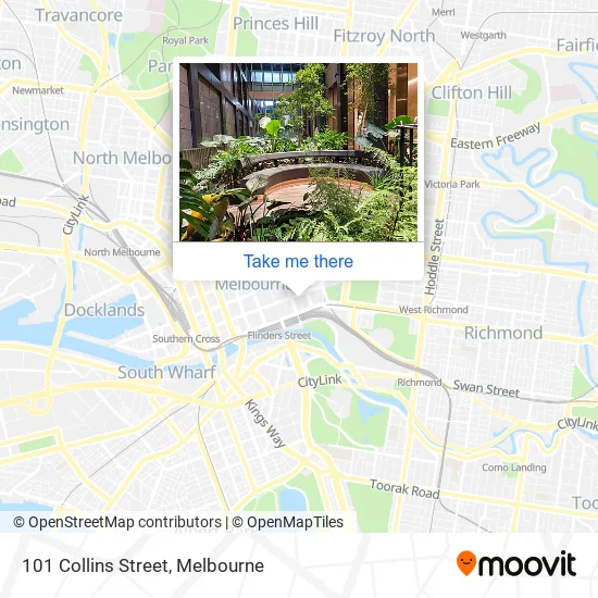 101 Collins Street map