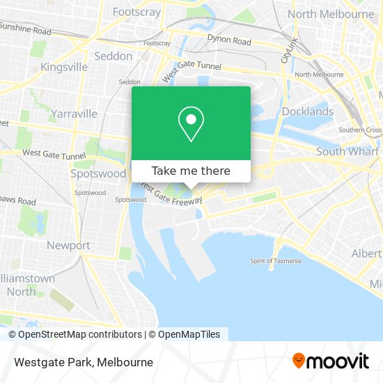 Westgate Park map