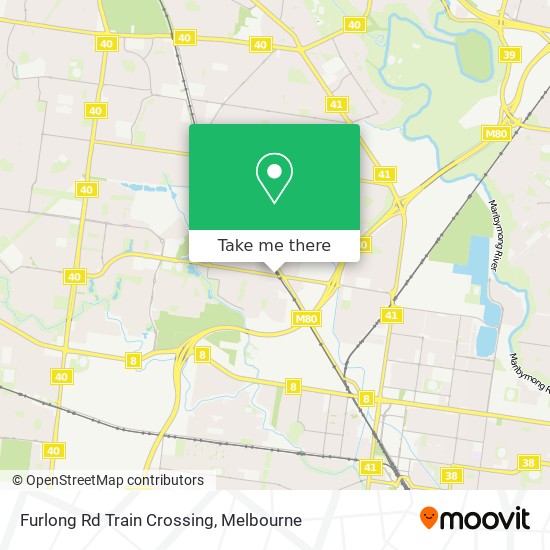 Mapa Furlong Rd Train Crossing