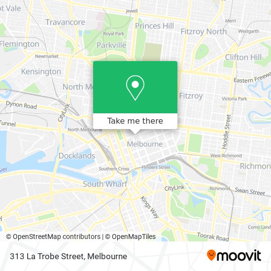 313 La Trobe Street map