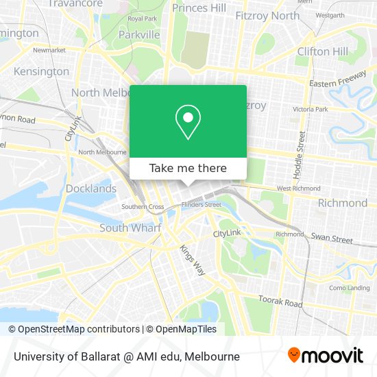Mapa University of Ballarat @ AMI edu