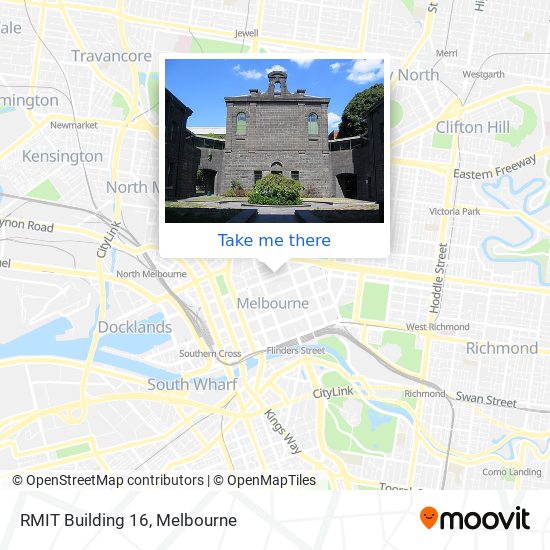 Mapa RMIT Building 16