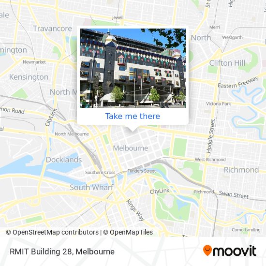 Mapa RMIT Building 28