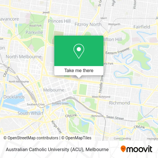 Acu Melbourne Campus Map How To Get To Australian Catholic University (Acu) In Fitzroy By Bus, Train  Or Tram?