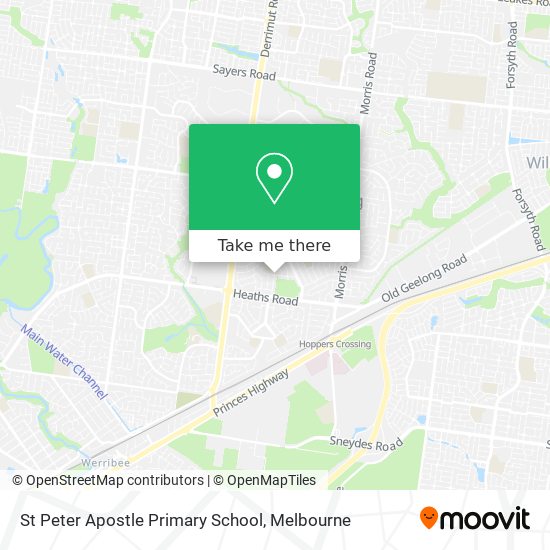 St Peter Apostle Primary School map