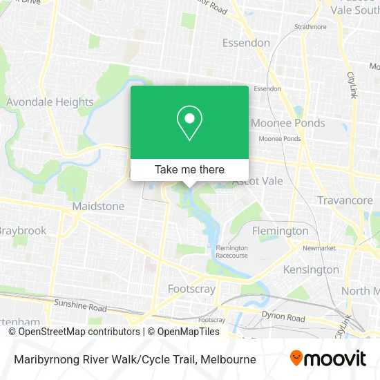 Maribyrnong River Trail Map How To Get To Maribyrnong River Walk / Cycle Trail In Ascot Vale By Bus,  Train Or Tram?