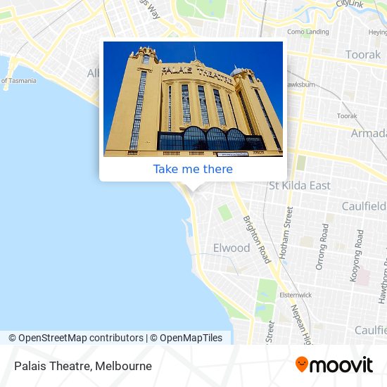 Mapa Palais Theatre