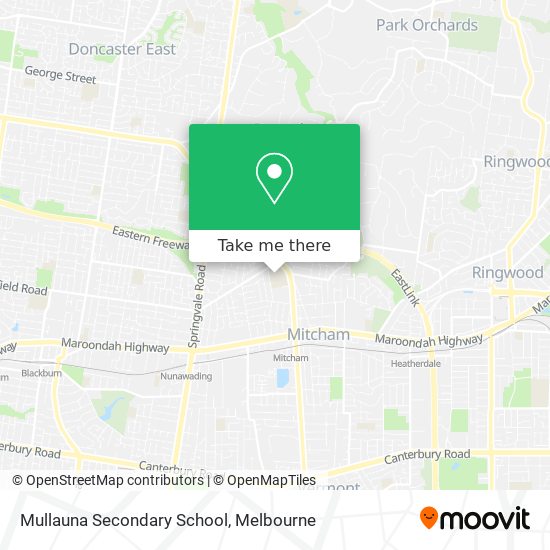 Mullauna Secondary School map
