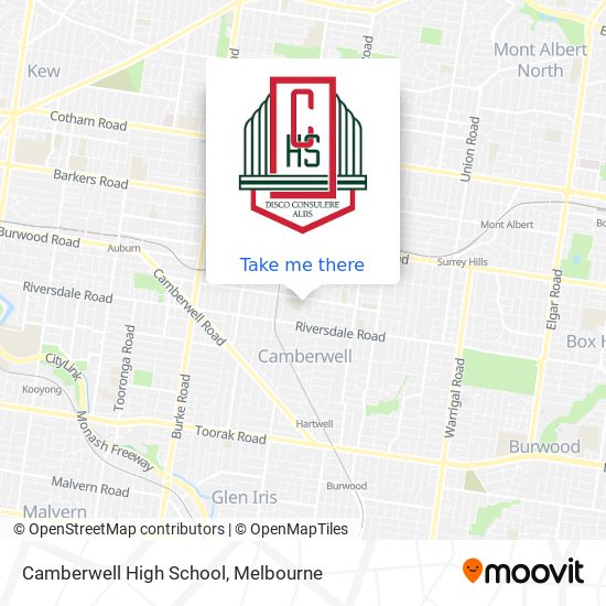 Camberwell High School map