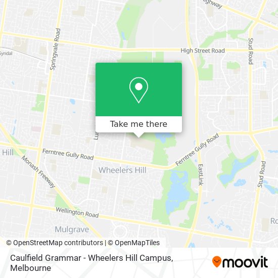Caulfield Grammar - Wheelers Hill Campus map