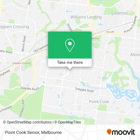 Mapa Point Cook Senior