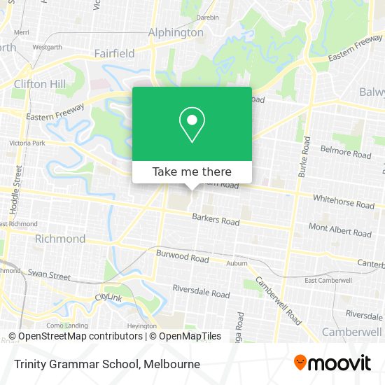 Trinity Grammar School map