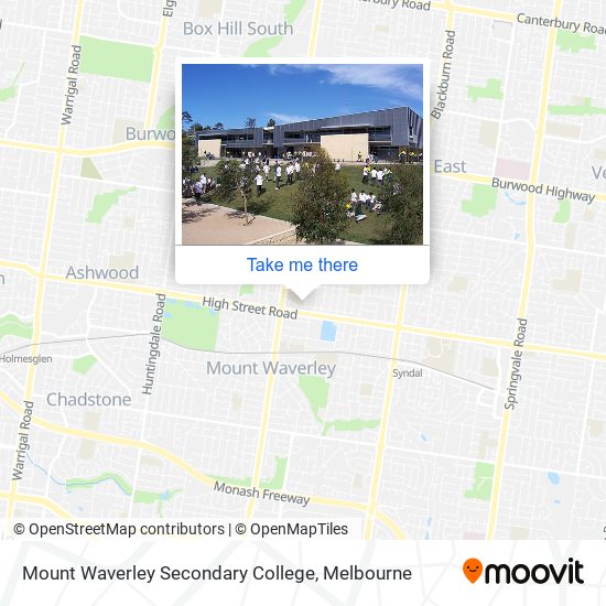 Mount Waverley Secondary College map