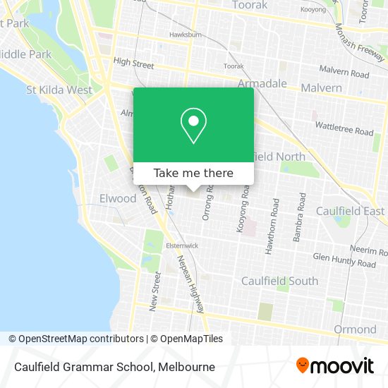 Mapa Caulfield Grammar School