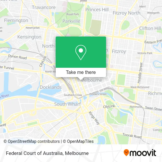 Federal Court of Australia map