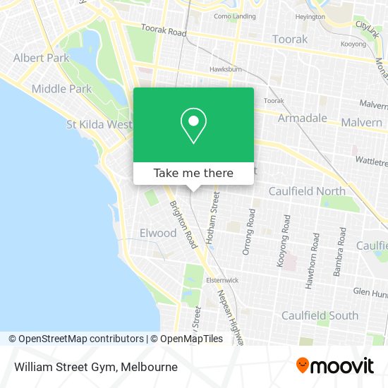 Mapa William Street Gym