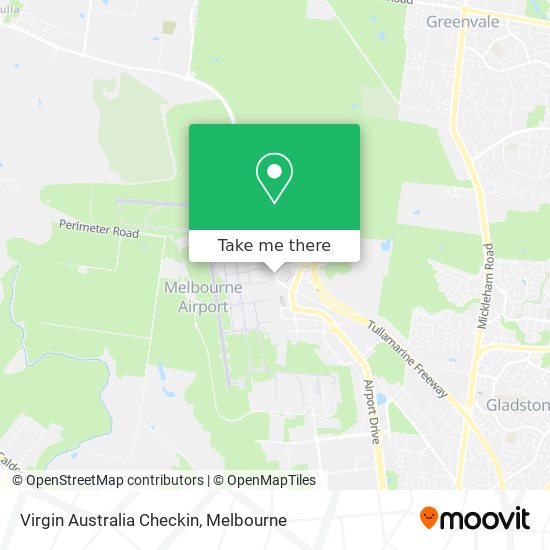 Virgin Australia Checkin map