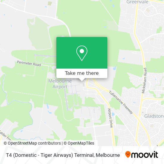 Mapa T4 (Domestic - Tiger Airways) Terminal