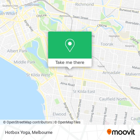 Hotbox Yoga map