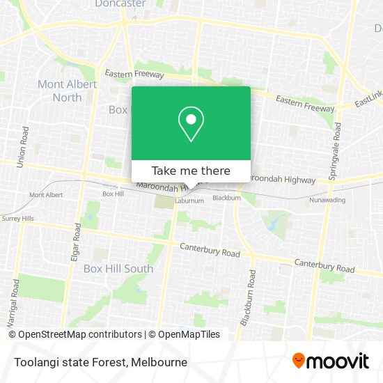 Toolangi state Forest map
