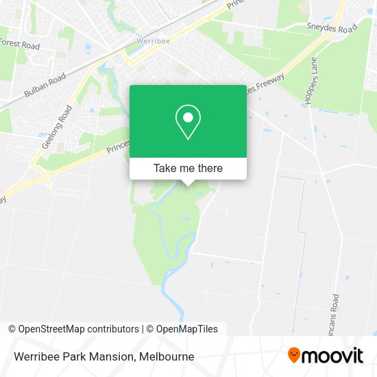 Werribee Park Mansion map