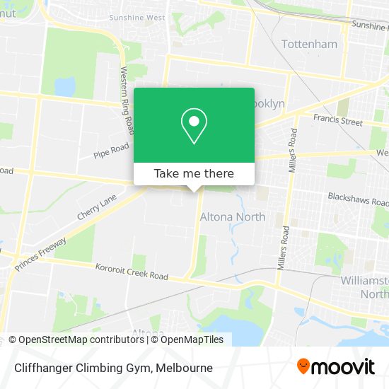 Cliffhanger Climbing Gym map