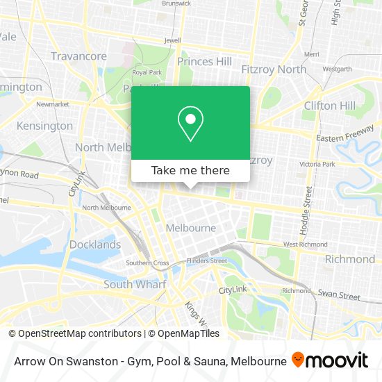 Arrow On Swanston - Gym, Pool & Sauna map