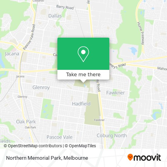 Northern Memorial Park map