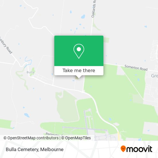 Bulla Cemetery map