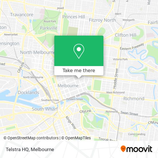 Telstra HQ map