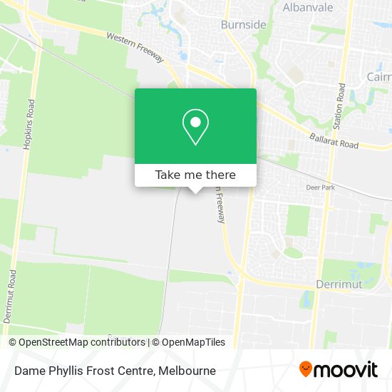 Dame Phyllis Frost Centre map
