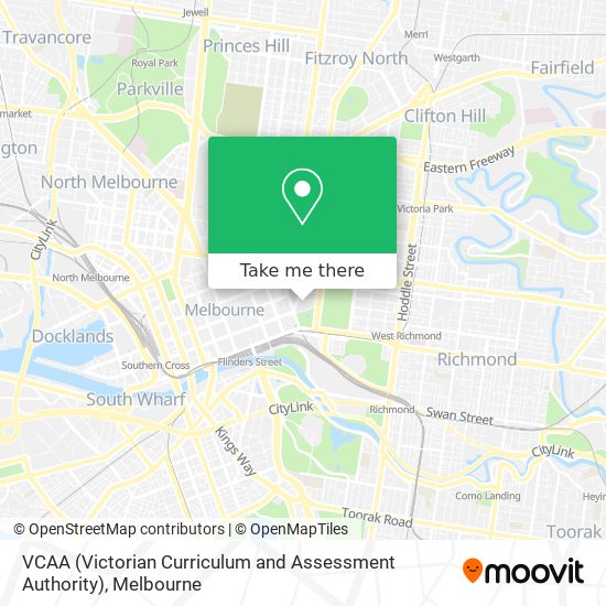 Mapa VCAA (Victorian Curriculum and Assessment Authority)