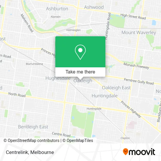 Mapa Centrelink