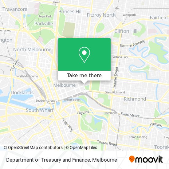 Department of Treasury and Finance map