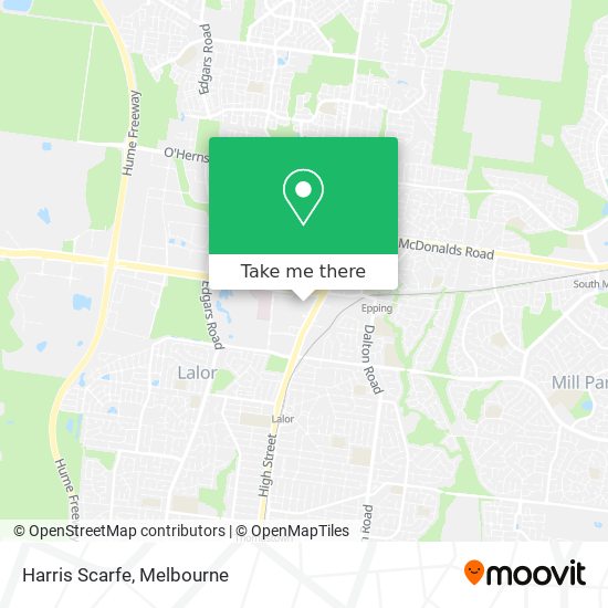 Harris Scarfe map