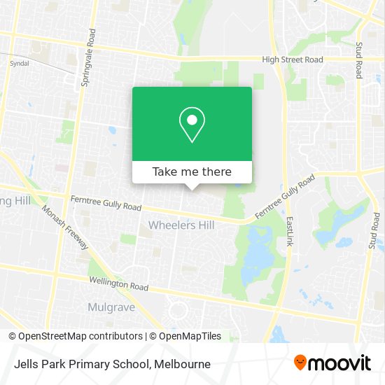 Jells Park Primary School map