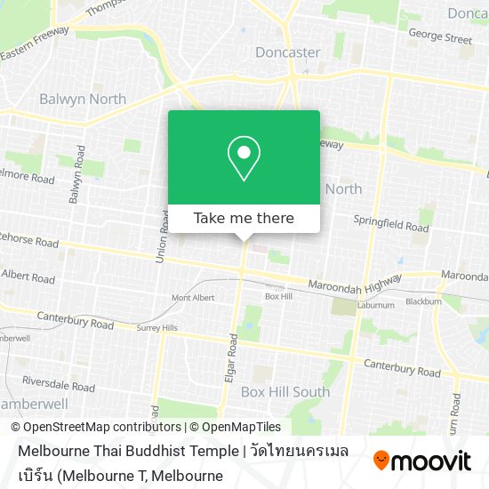 Mapa Melbourne Thai Buddhist Temple | วัดไทยนครเมลเบิร์น