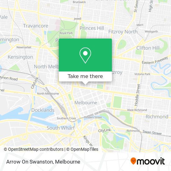 Arrow On Swanston map