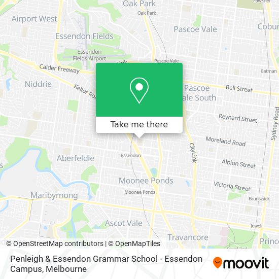Penleigh & Essendon Grammar School - Essendon Campus map