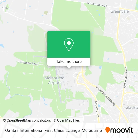 Mapa Qantas International First Class Lounge