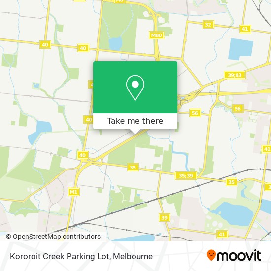 Kororoit Creek Parking Lot map