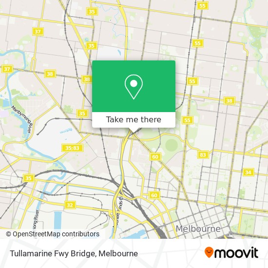 Mapa Tullamarine Fwy Bridge