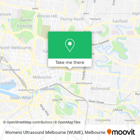 Mapa Womens Ultrasound Melbourne (WUME)