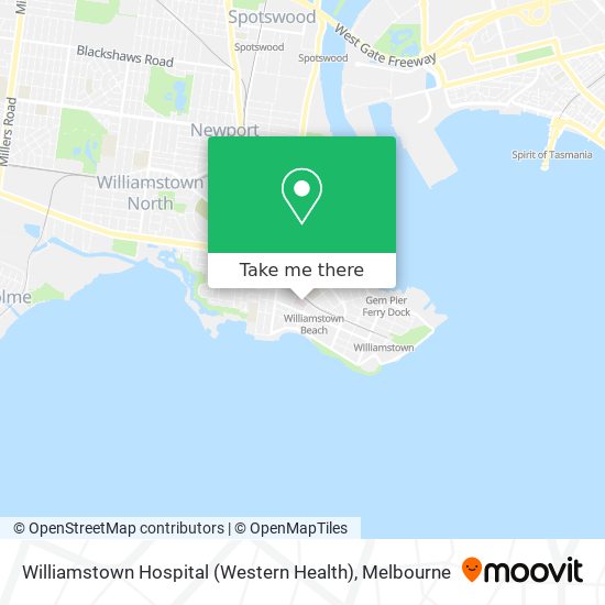 Williamstown Hospital (Western Health) map