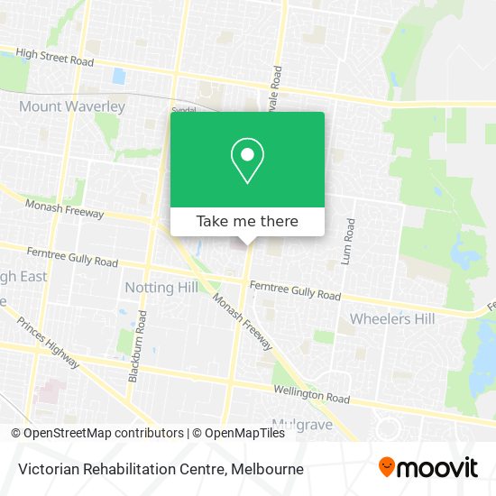 Victorian Rehabilitation Centre map