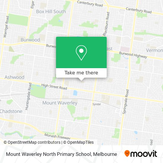 Mount Waverley North Primary School map